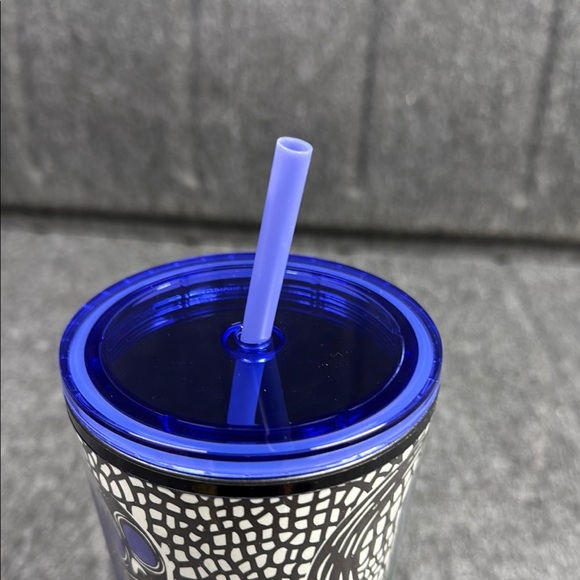 Starbucks Skull Tumbler with Blue Accents Glows in the Dark - Picture 6 of 6